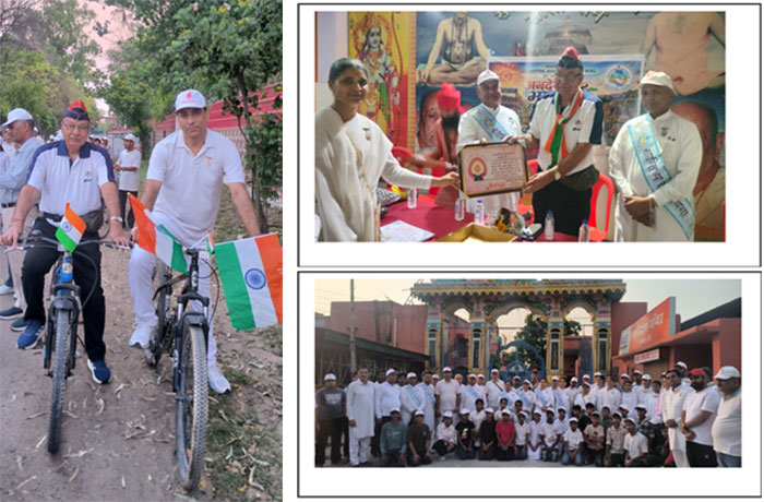 Participating in a Cycle Rally to a heritage site
