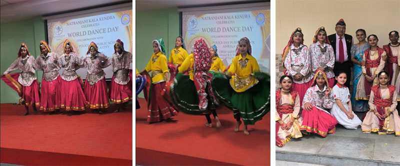 International Dance Day Celebrated at Police DAV School