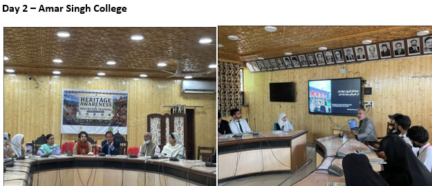 College Heritage Volunteer Training Workshop, Srinagar
